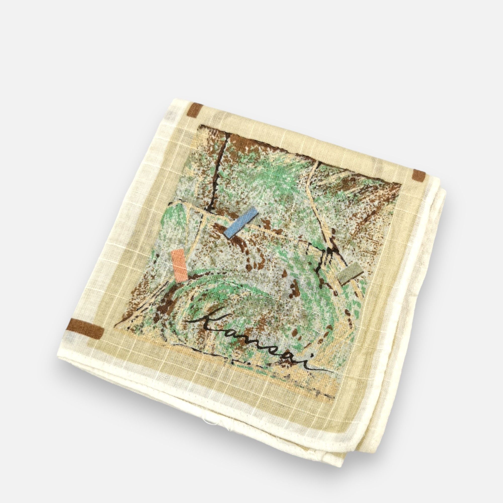 Kansai Yamamoto × Vintage Vintage Kansai Handkerchief Pocket Square Bandana Size ONE SIZE - 4 Thumbnail
