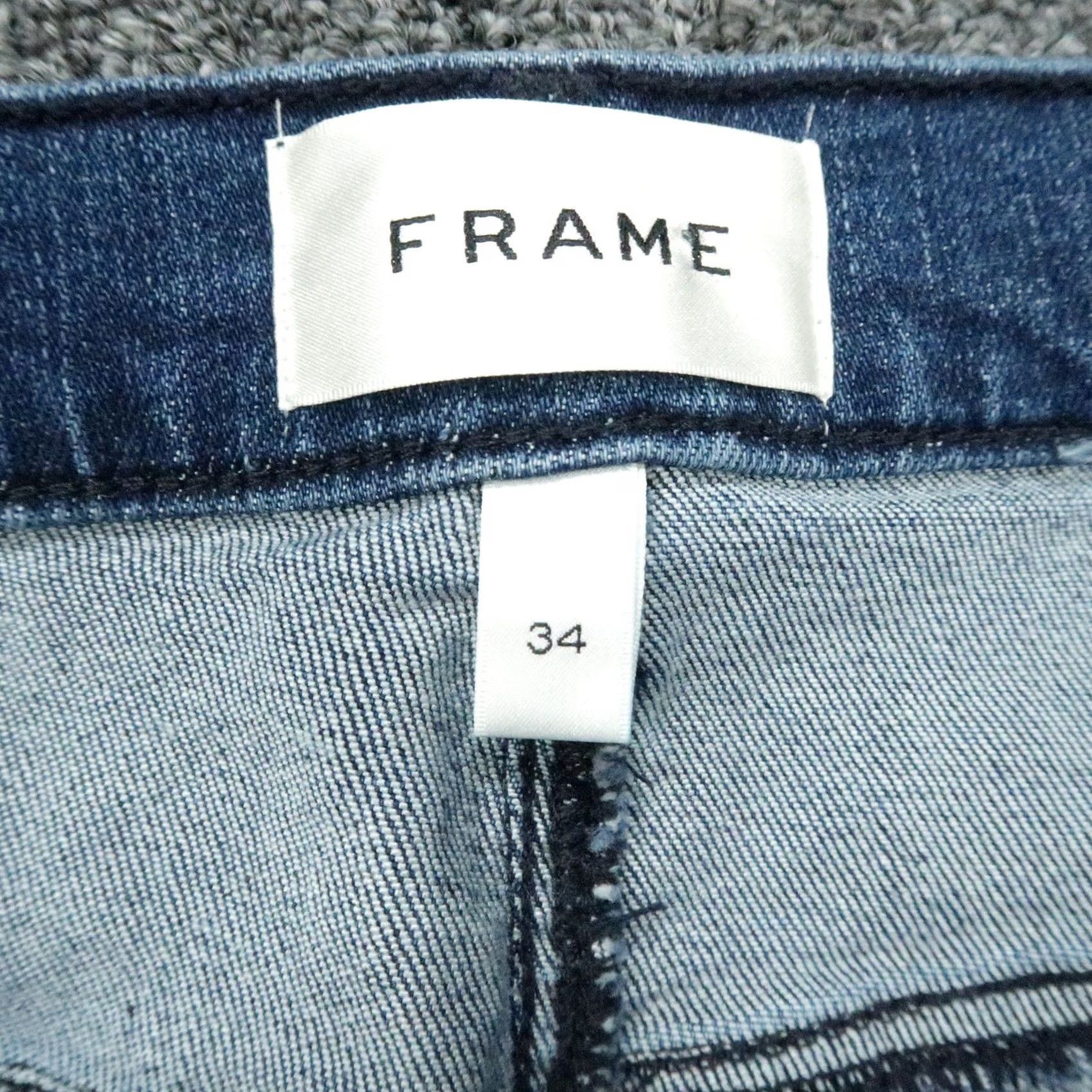 Frame VINTAGE FRAME Jeans Womens 34x28 Blue Le Sleek Straight High Rise Leg Stretch NWT Size 24" / US 00 / IT 34 - 4 Thumbnail