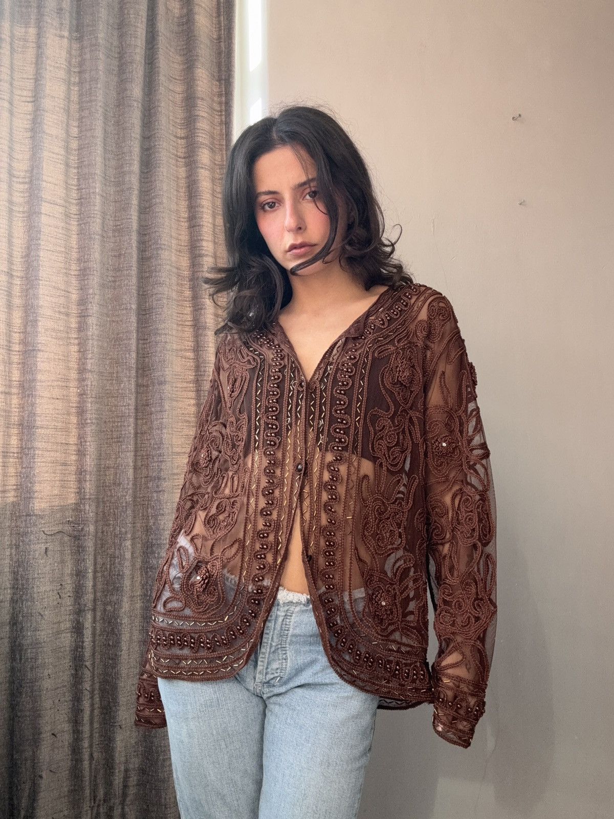 Vintage Vintage blouse Size L / US 10 / IT 46 - 1 Thumbnail