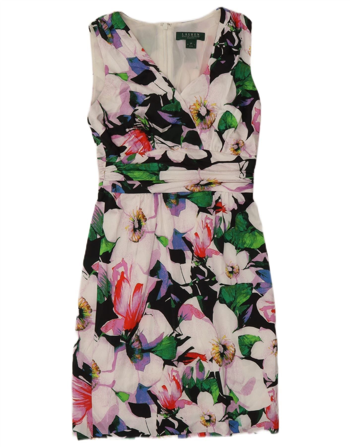 Ralph Lauren Womens Sleeveless Sheath Dress US 2 XS Multicoloured Floral Size XXS / US 00 / IT 34 - 1 Thumbnail