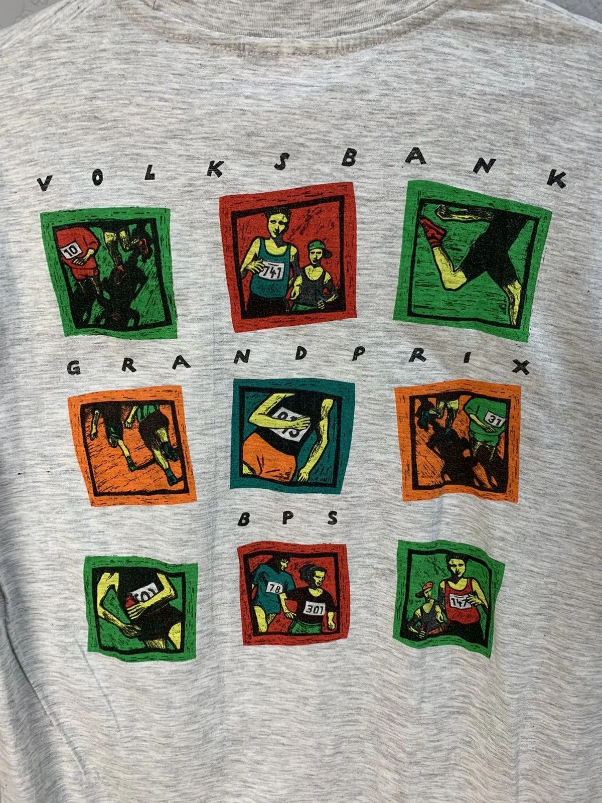 Vintage 1994 Vintage BPS t-shirt Run Running Grandprix Volksbank Size US M / EU 48-50 / 2 - 8 Thumbnail