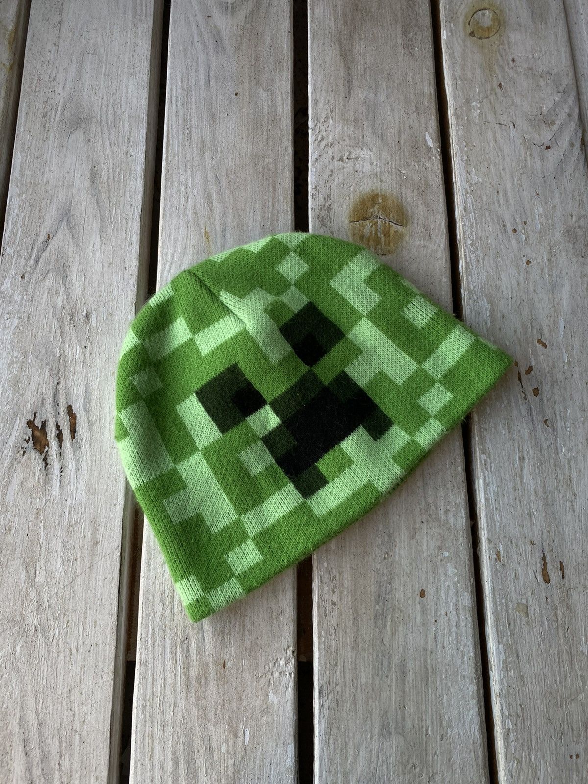 Japanese Brand × Vintage 🚨GRAIL Minecraft Creeper Beanie Hat Vintage Cap Y2K Size ONE SIZE - 1 Thumbnail