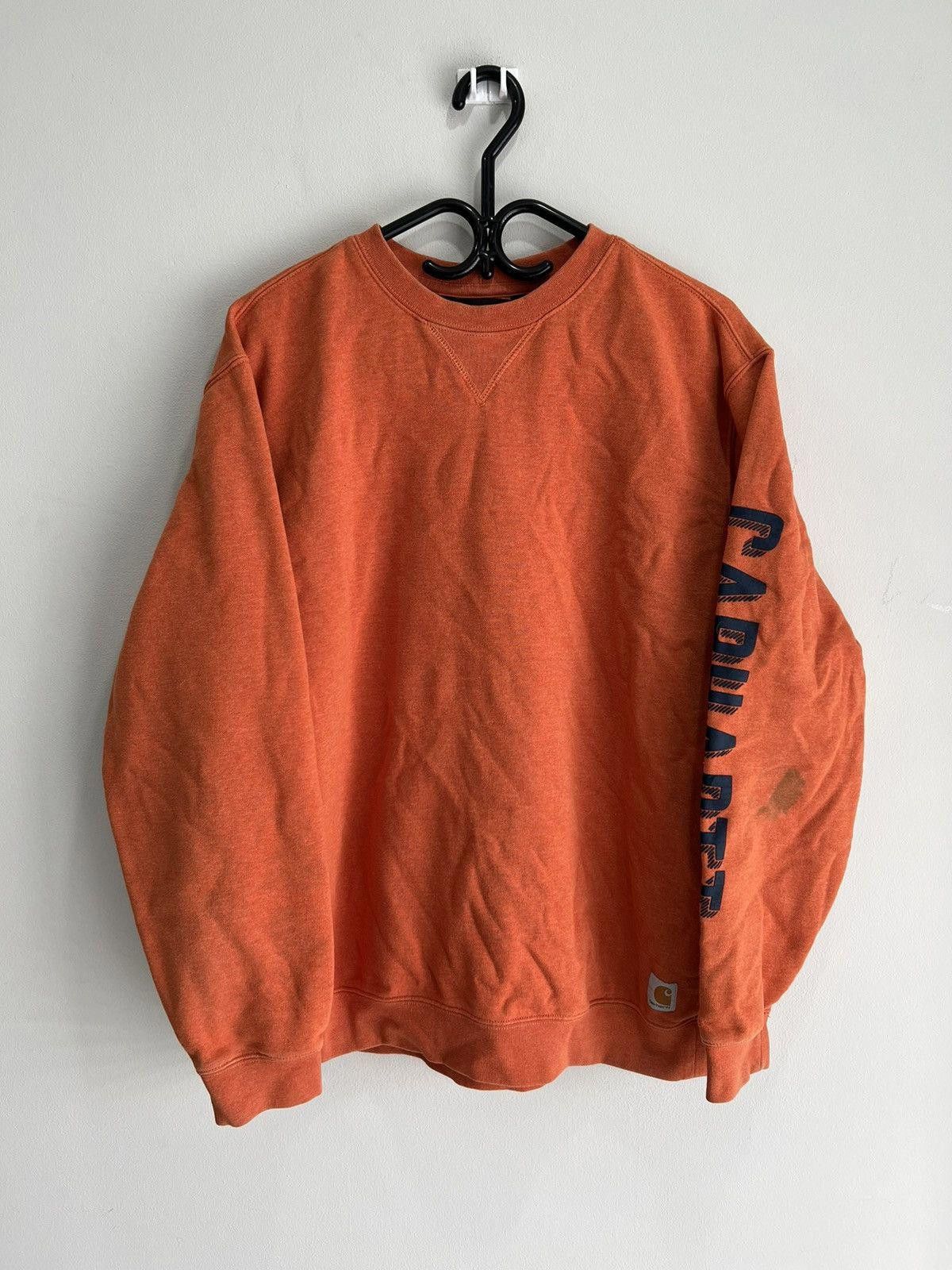 Vintage Vintage Carhartt Sweater Crewneck spellout Size US L / EU 52-54 / 3 - 1 Thumbnail