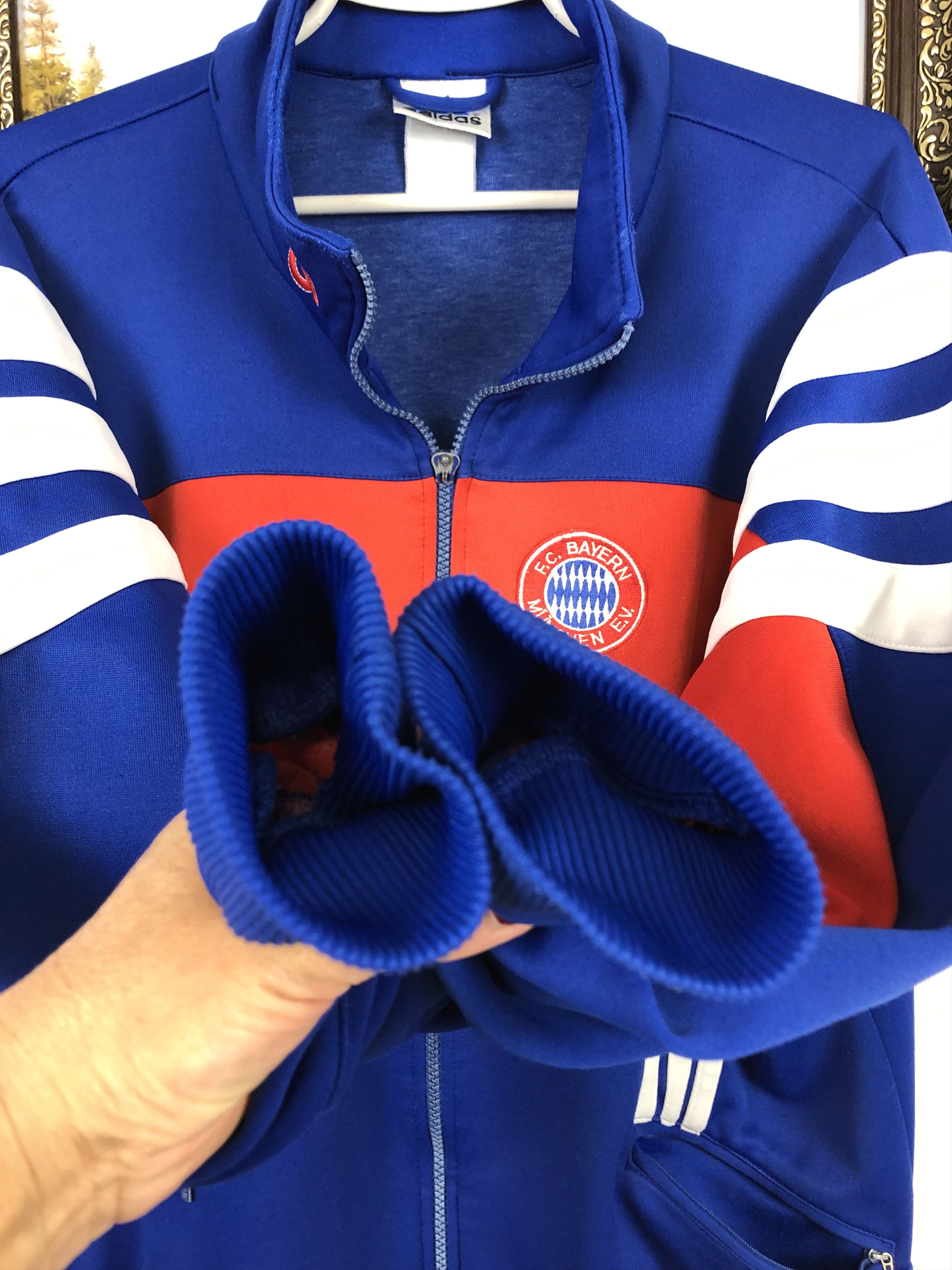 Adidas Vintage 90's Bayern Munich Football Jacket Soccer Track Top Size US M / EU 48-50 / 2 - 9 Thumbnail