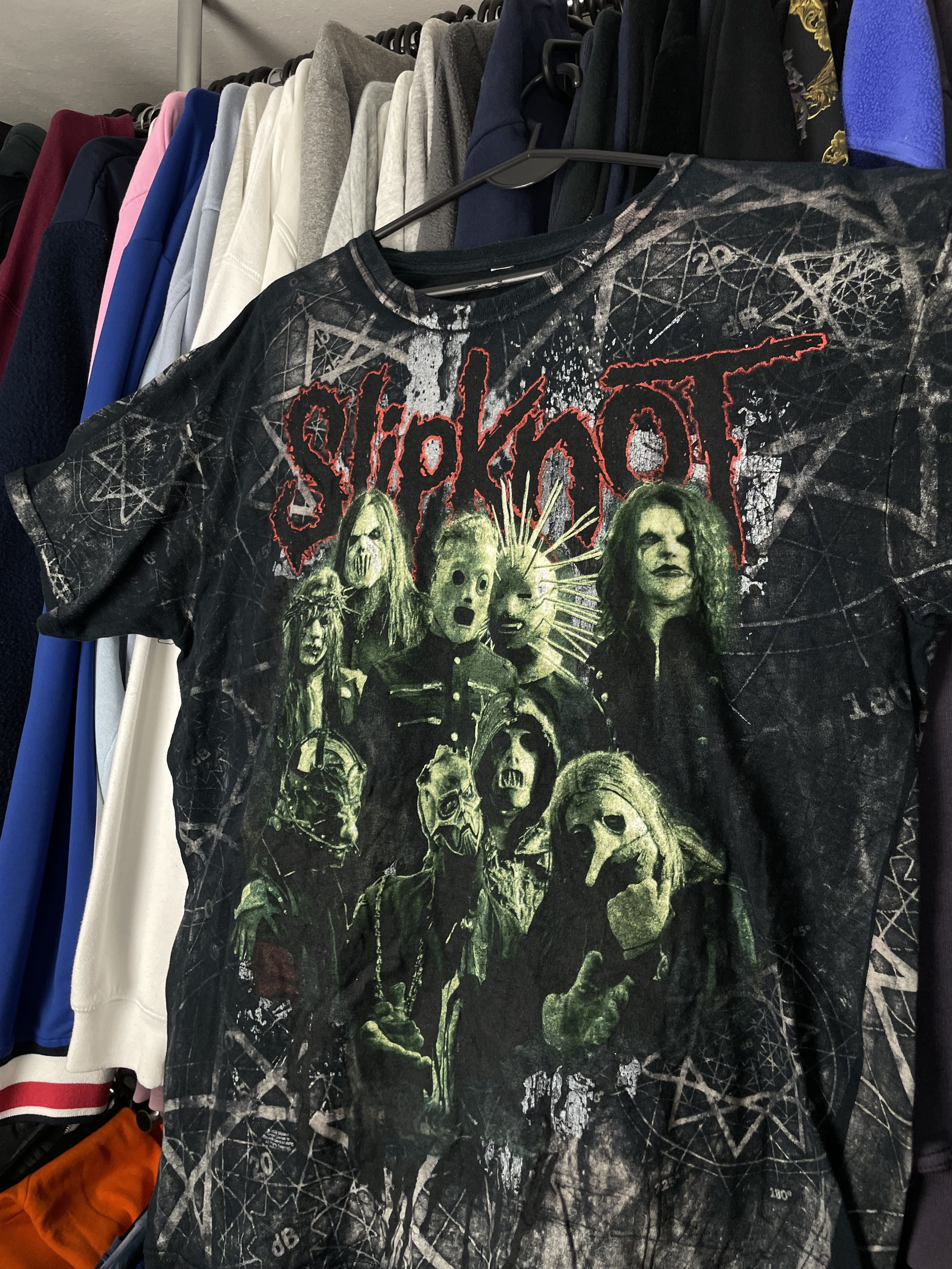 Band Tees × Slipknot × Vintage Vintage Slipknot line up allover print AOP tshirt American Size US L / EU 52-54 / 3 - 3 Thumbnail