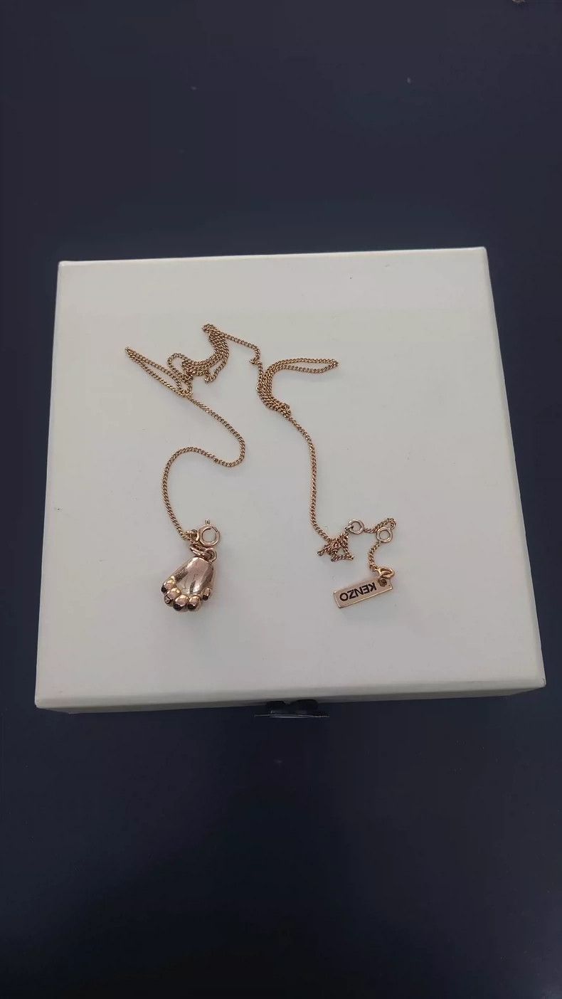 Kenzo KENZO Golden cat paw necklace for men and women Size ONE SIZE - 7 Thumbnail