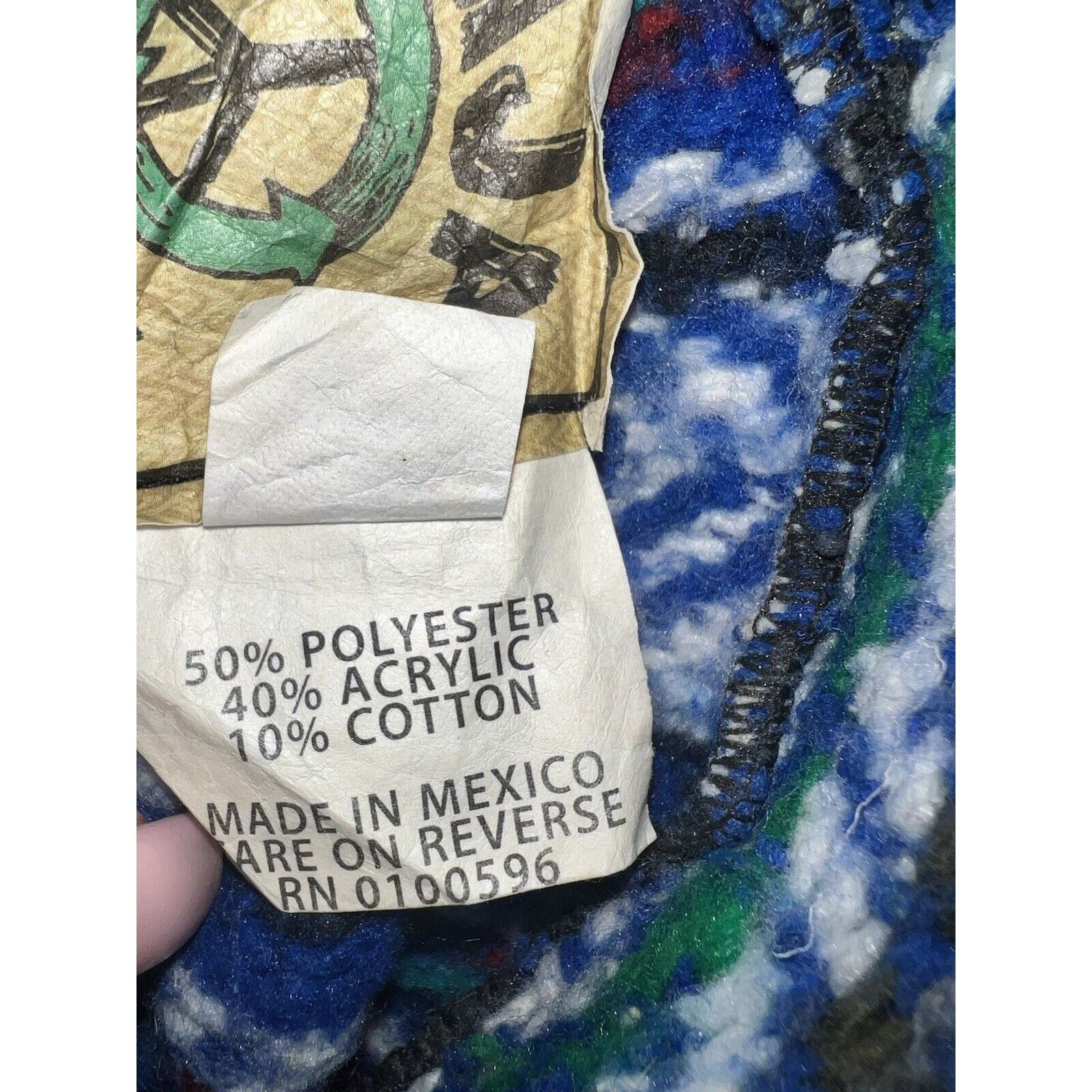 Baja Joe Baja Joe Hoodie Poncho Medium Drug Rug Blue/Green/White/Pink Size US M / EU 48-50 / 2 - 7 Thumbnail