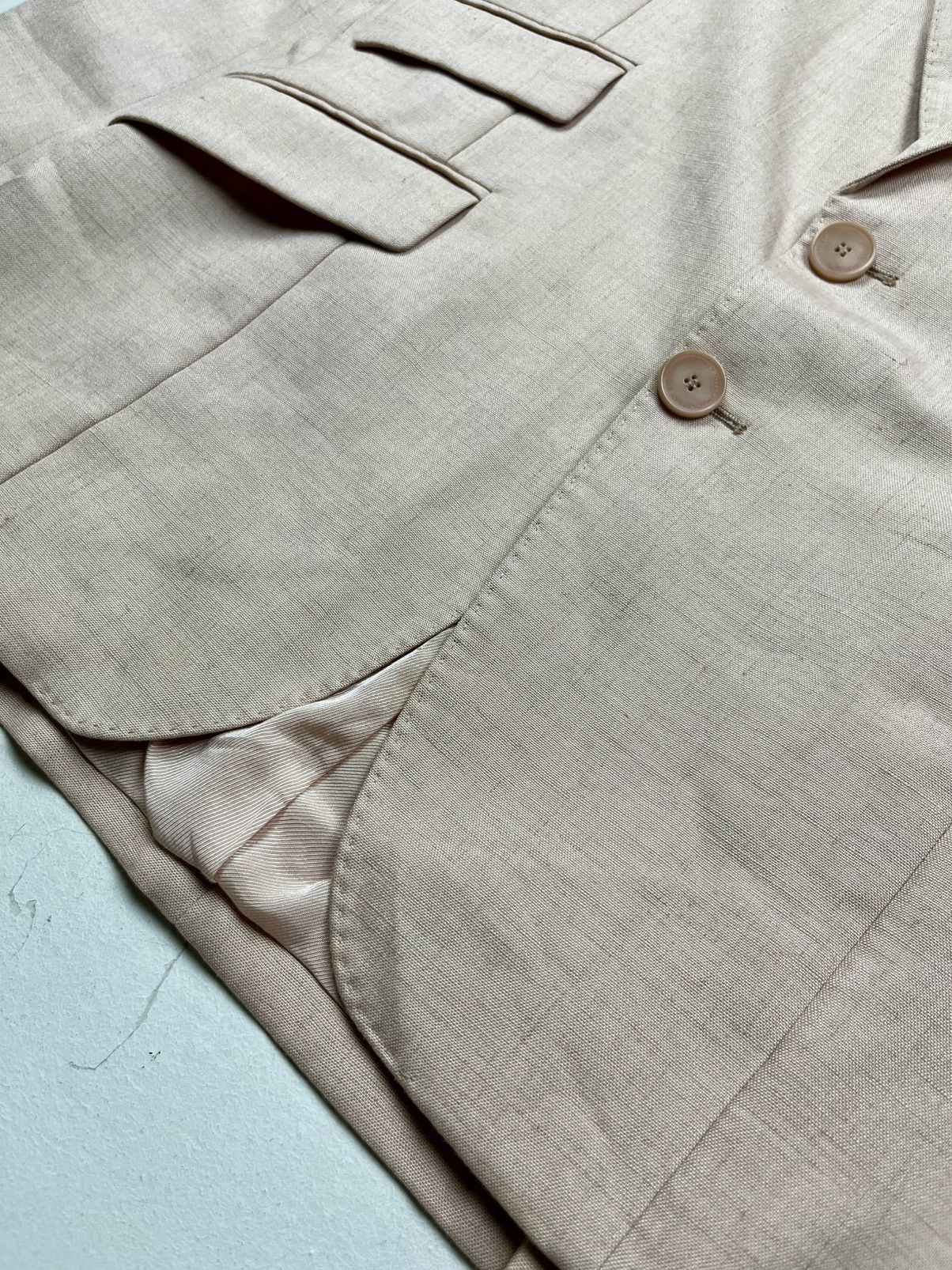 Stella McCartney Stella McCartney 2018 Viscose-Linen Tailored Blazer Size XXS / US 00 / IT 34 - 5 Thumbnail