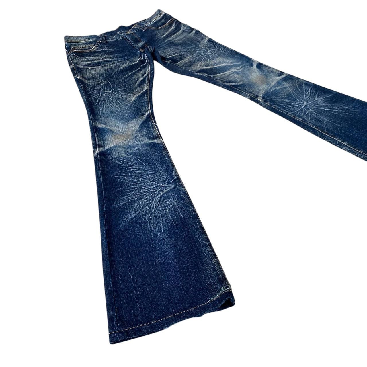 Japanese Brand FLARED STARBURST WASH BY MODERN LOVERS RUSTY GHOSTCLAW MARK Size US 28 / EU 44 - 1 Thumbnail