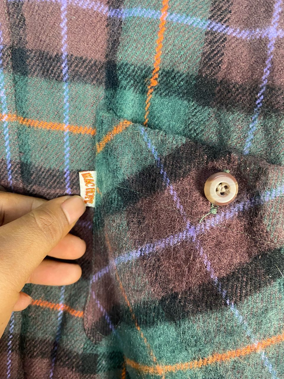 Flannel × Other Vintage machope wool button up flannel shirt Size US L / EU 52-54 / 3 - 7 Thumbnail
