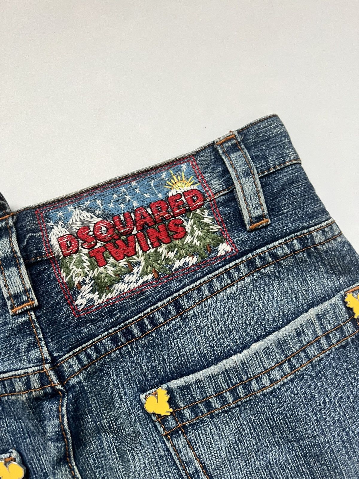 Dsquared2 Dsquared2 Twin Blue Wash Denim Jorts Size US 34 / EU 50 - 4 Thumbnail