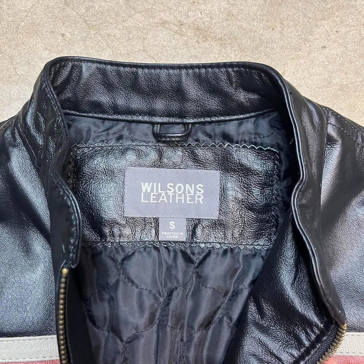 Vintage × Wilsons Leather Vintage Wilsons Leather Womens Cafe Racer jacket Moto Size S / US 4 / IT 40 - 3 Thumbnail