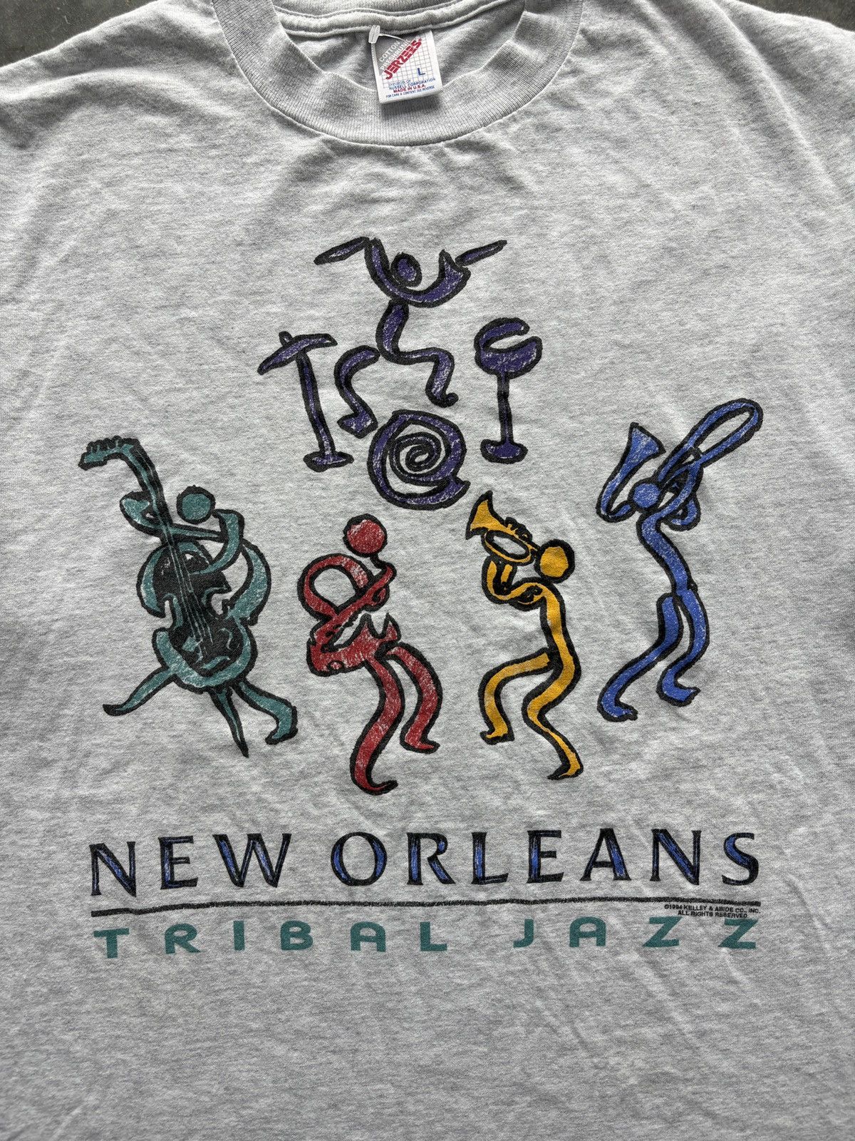 Vintage Vintage 90s New Orleans Jazz Graphic Tee Size US L / EU 52-54 / 3 - 2 Thumbnail