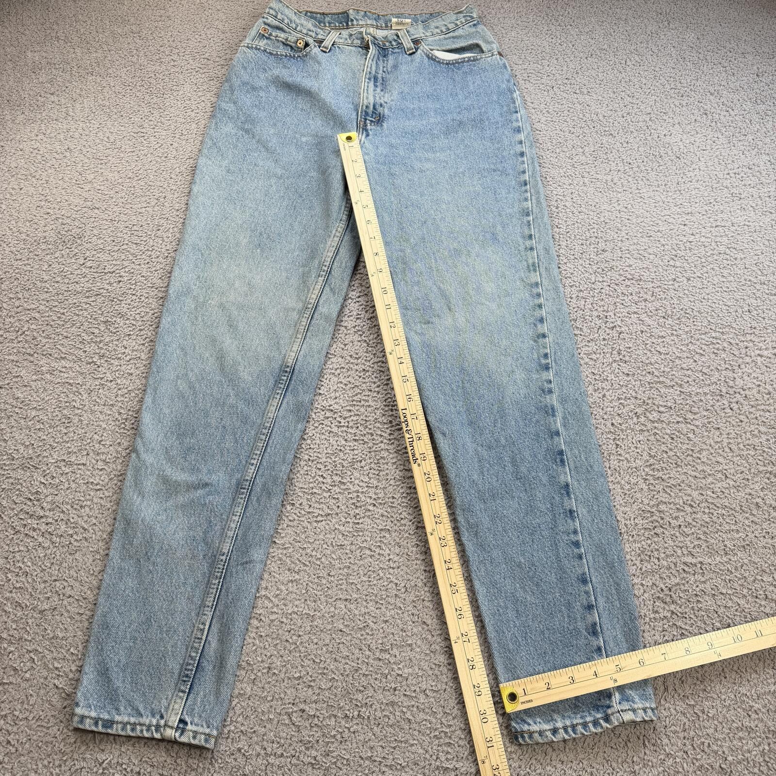 Levi's Vintage 90s Levis 512 Slim Fit Tapered Leg Jeans USA 29x30 Size 29" - 4 Thumbnail