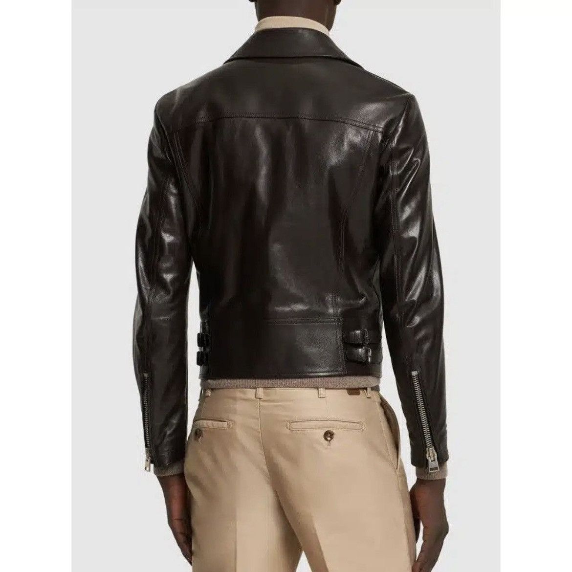 Tom Ford Tom Ford Leather Jacket in Large Size US L / EU 52-54 / 3 - 5 Thumbnail