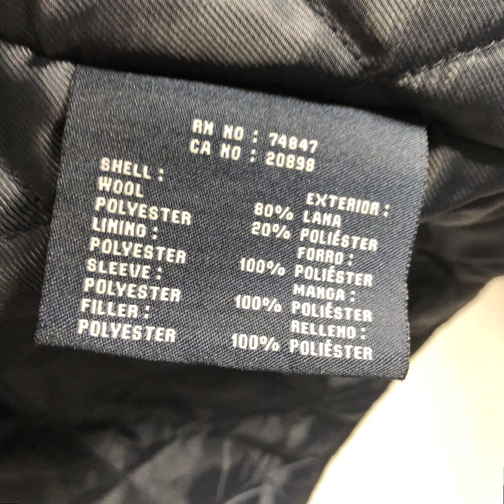 Dockers Dockers Coat Mens XL Black Wool Blend Full Zip Insulated Lined Pockets Preppy Size US XL / EU 56 / 4 - 7 Thumbnail