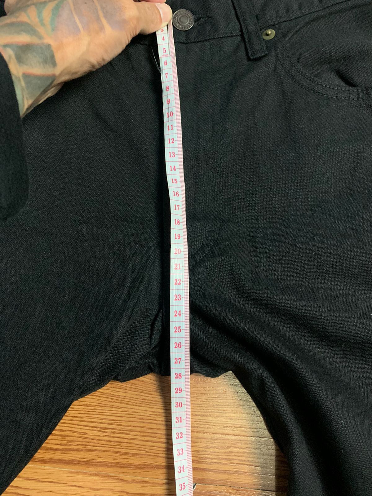 Yohji Yamamoto Yohji Yamamoto Pour Homme Black Denim Size US 30 / EU 46 - 19 Thumbnail