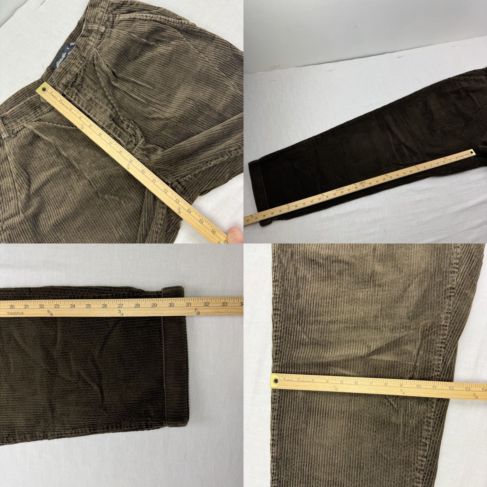 Eddie Bauer VINTAGE Eddie Bauer Pants Regular 34x32 Brown Corduroy Hipster Chino Casual Mens 90s Size US 34 / EU 50 - 8 Thumbnail