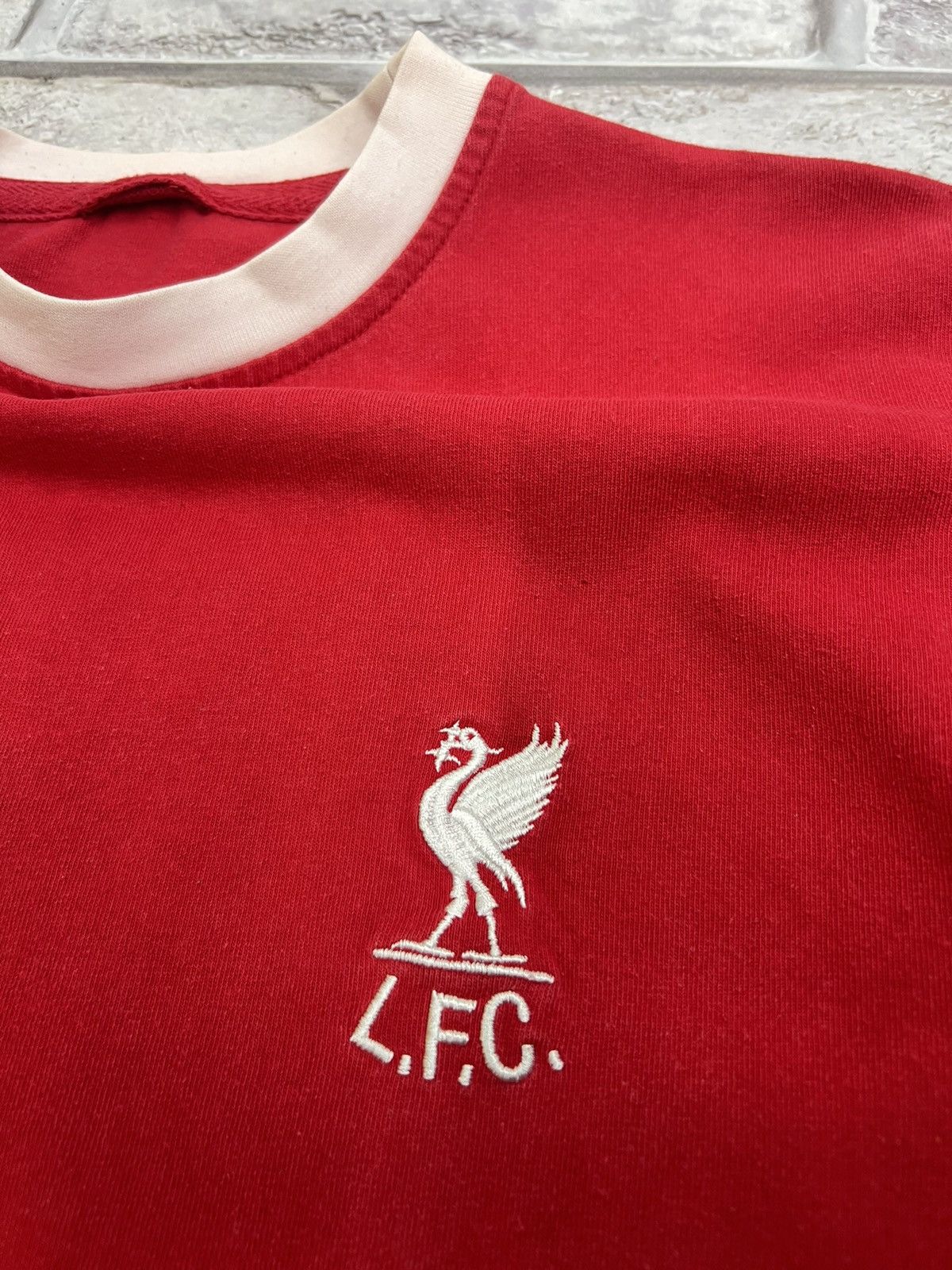 Vintage Vintage Liverpool Score Draw Soccer Jersey Size US M / EU 48-50 / 2 - 8 Thumbnail