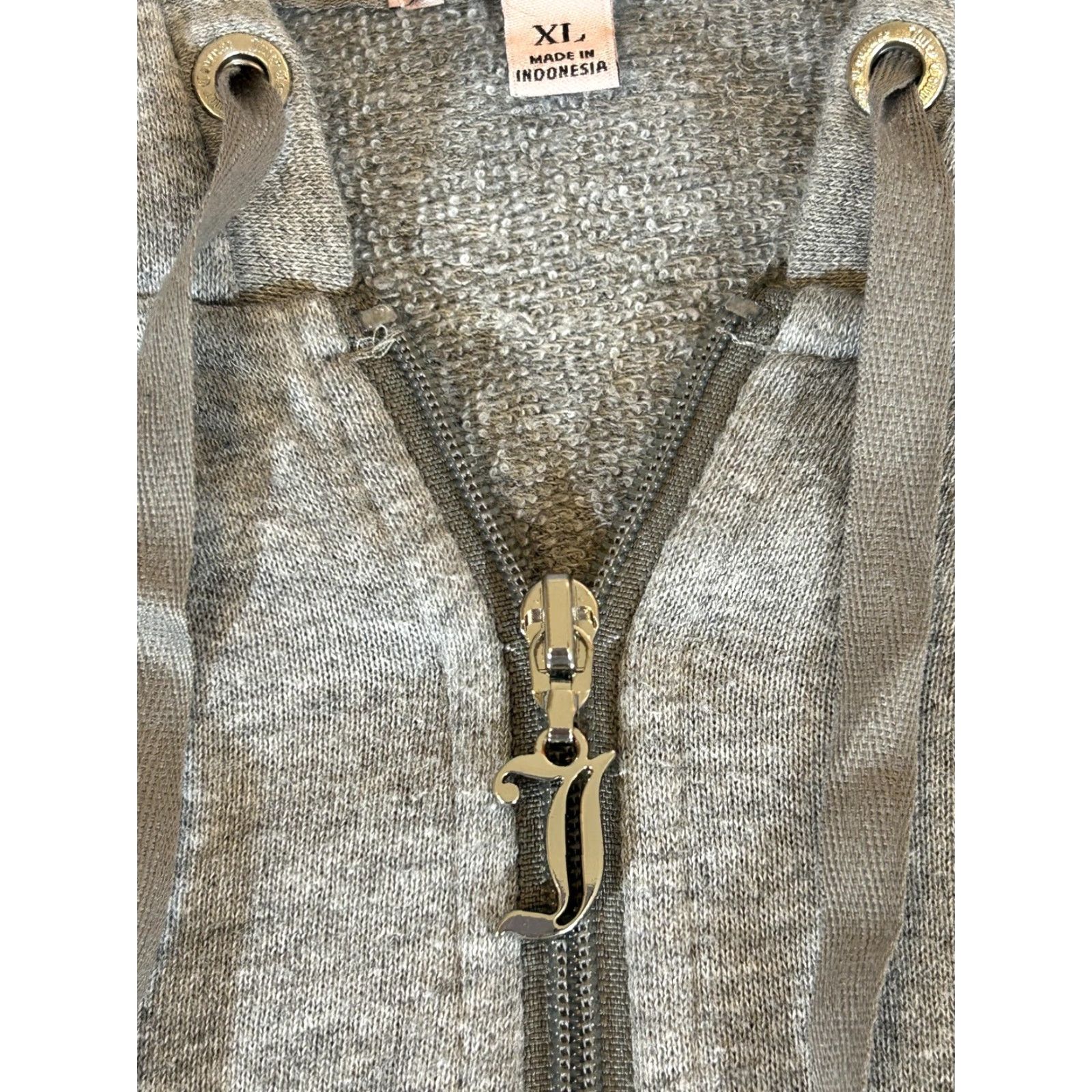 Juicy Couture Juicy Couture Womens XL Blue Ombre Rhinestone Zip Terry Hoodie Bling Jacket Full Zip Pockets N/A – (Note: Original title did not include N/A; omit) Size XL / US 12-14 / IT 48-50 - 3 Thumbnail