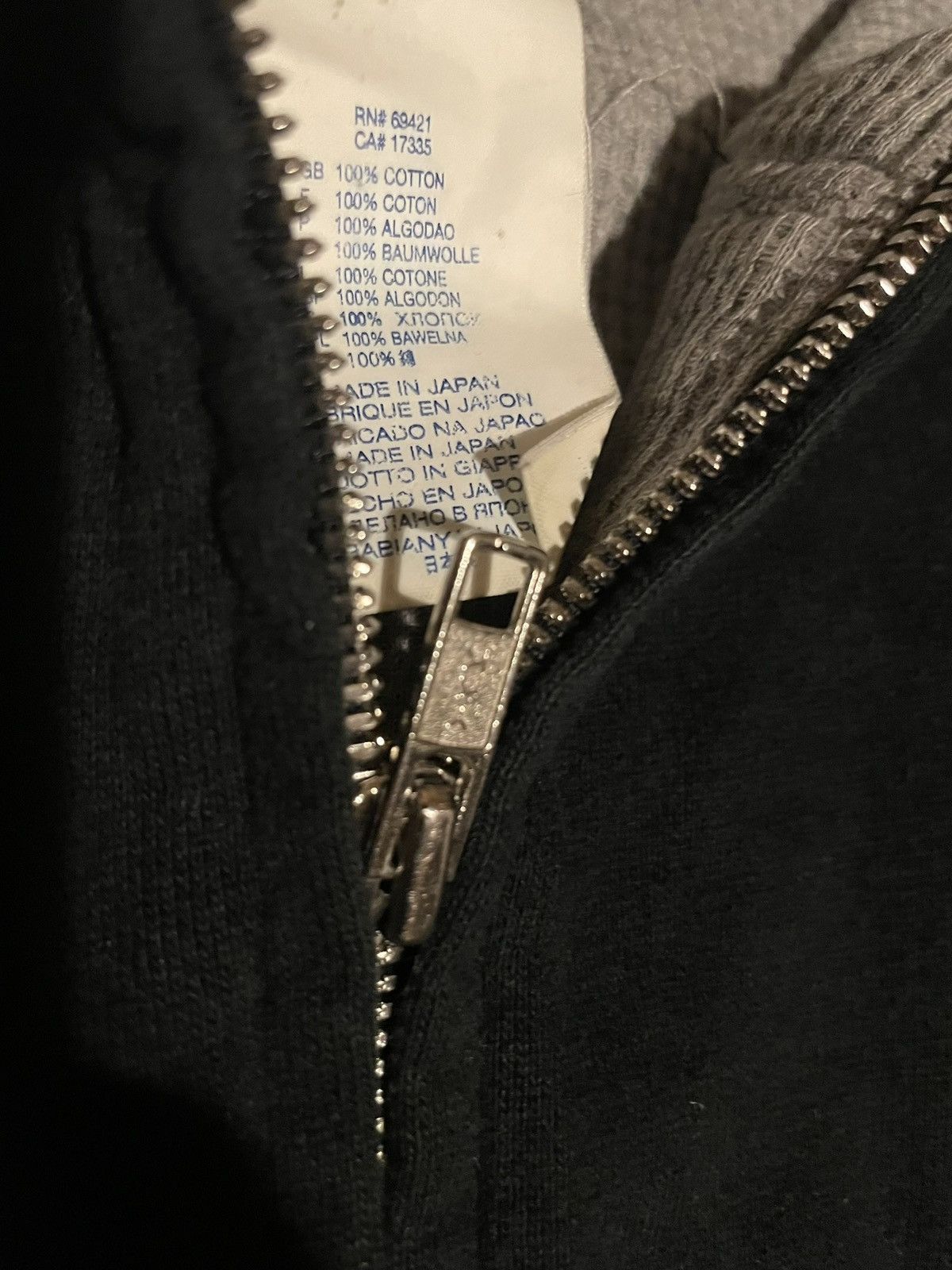 Billionaire Boys Club BBC Full Zip Hoodie – Season 0 Japan XL (Black/Grey) Size US XL / EU 56 / 4 - 4 Thumbnail
