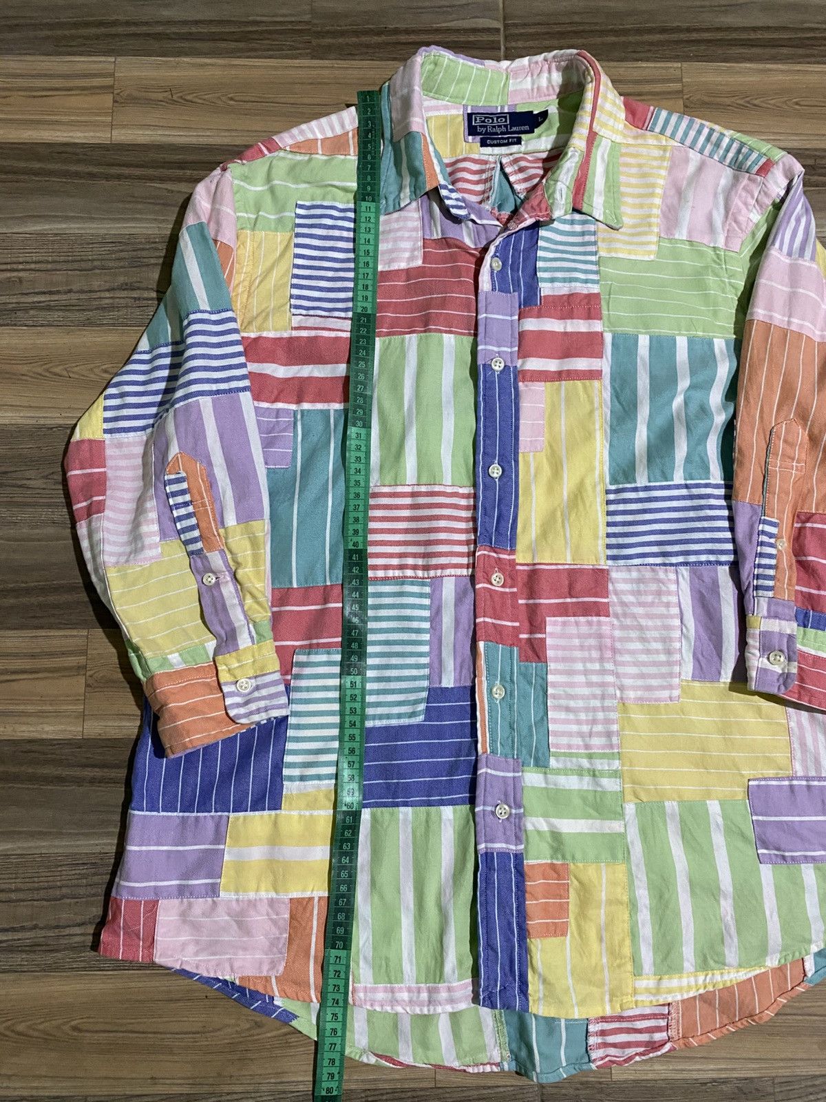 Polo Ralph Lauren POLO RALPH LAUREN PATCHWORK SHIRT 3/4 SLEEVE Size US L / EU 52-54 / 3 - 9 Thumbnail