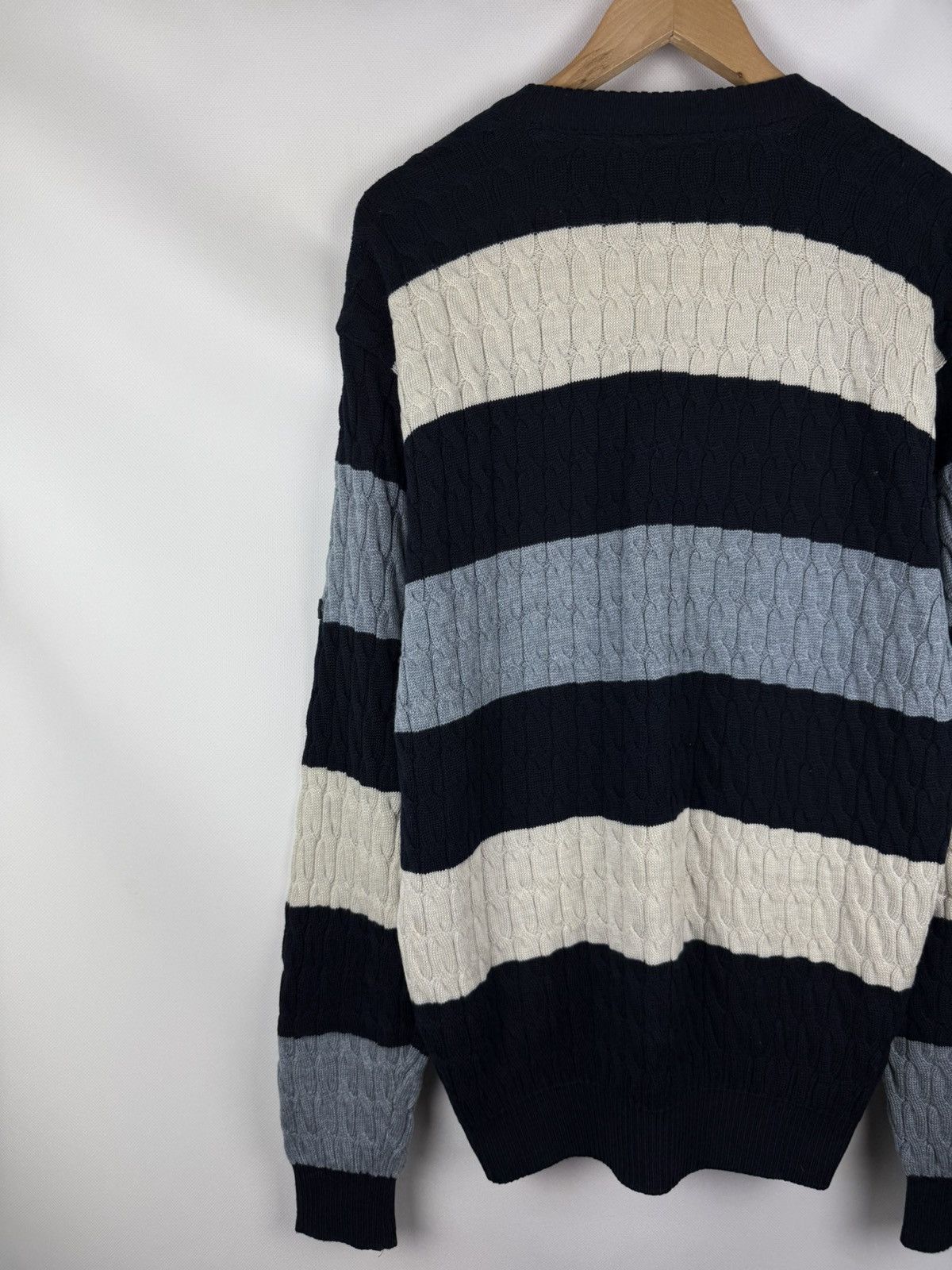 Paul & Shark Paul & Shark Wool Cable Knit Crewneck Heavy Sweater Pullover Size US L / EU 52-54 / 3 - 15 Thumbnail