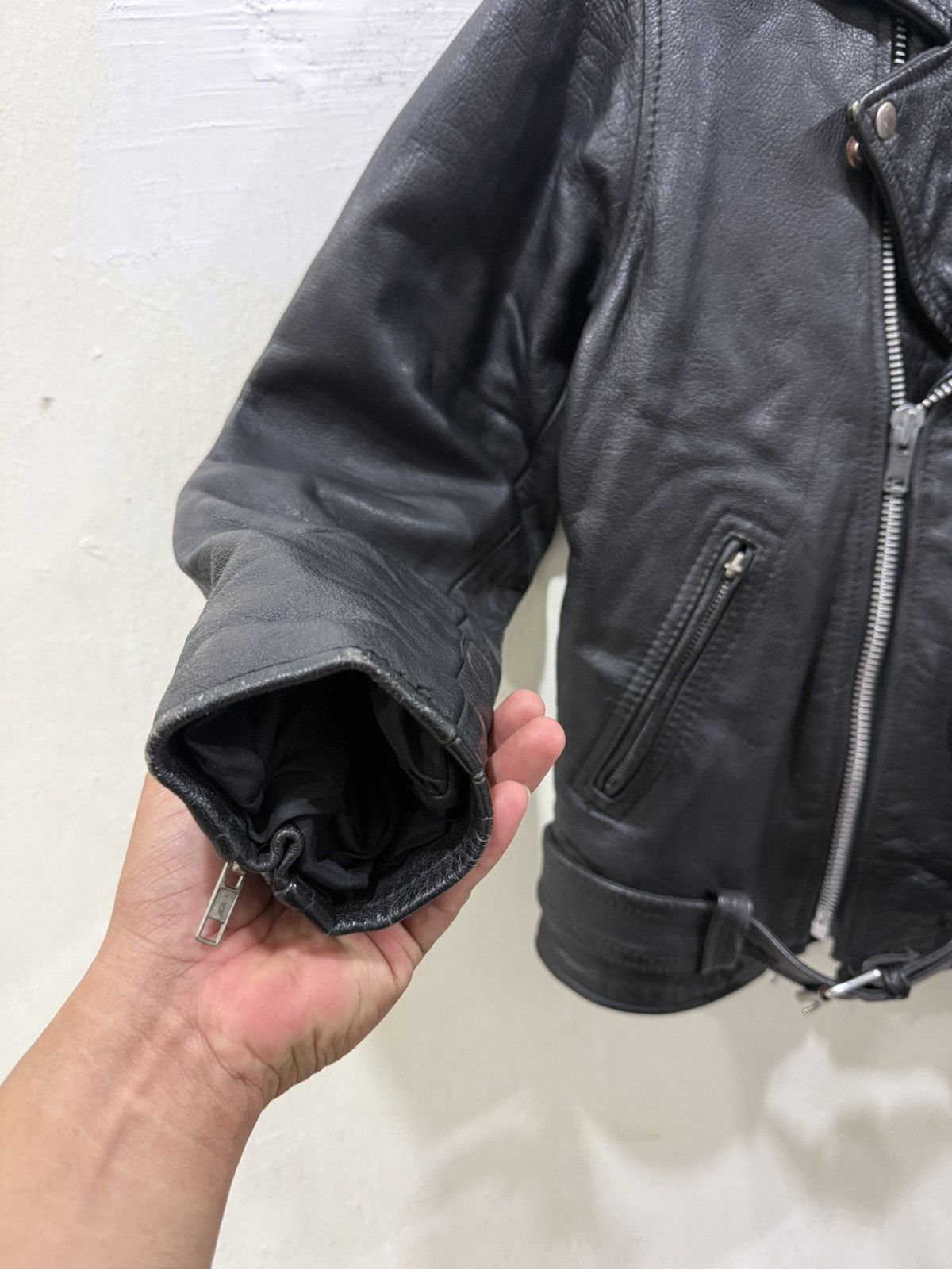 Other VTG Nice Leather Like Schott Perfecto Jacket Size US XS / EU 42 / 0 - 6 Thumbnail