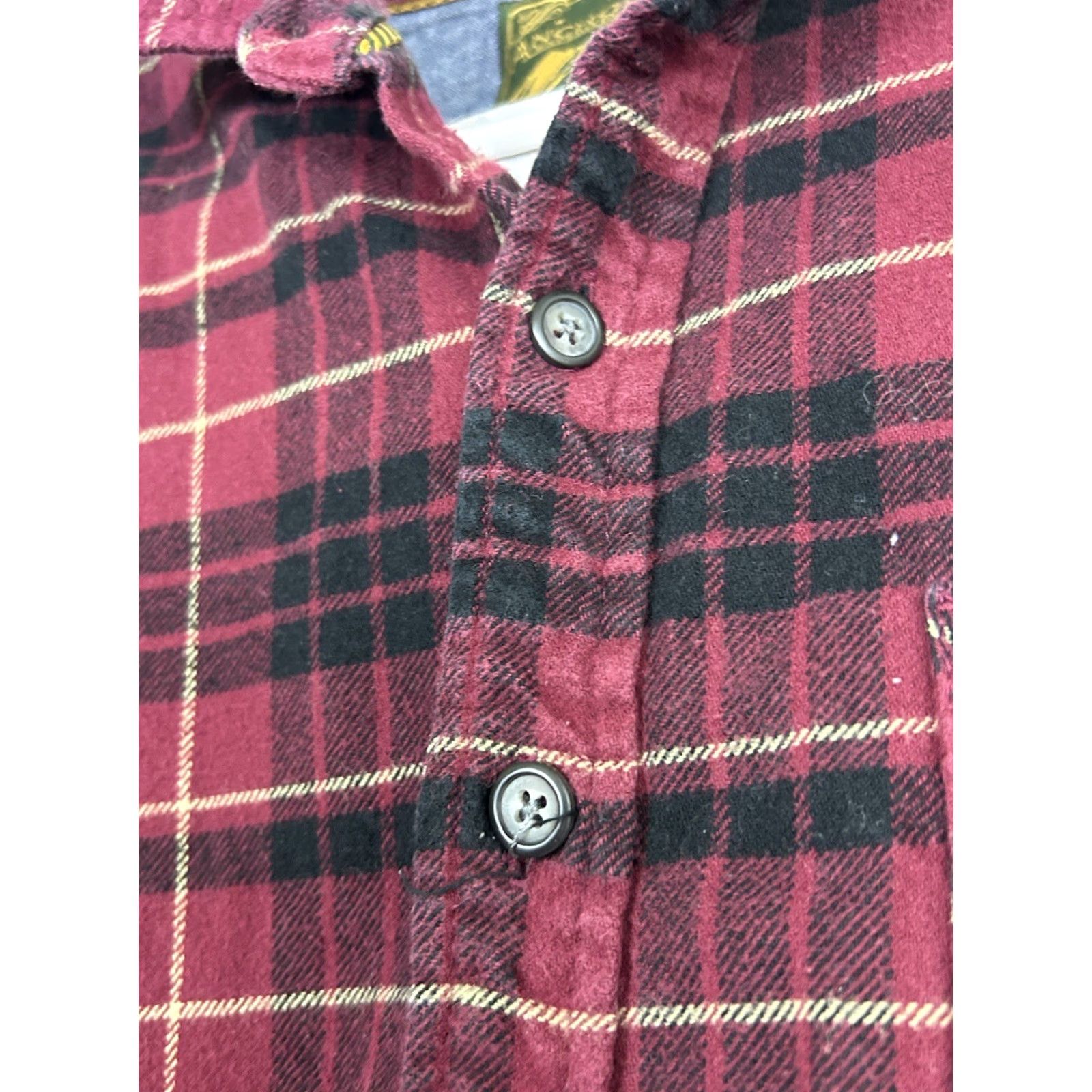 J Brand Anchorage Expedition Flannel Shirt Mens XL Red Plaid Button-Up Pockets Size US XL / EU 56 / 4 - 6 Thumbnail