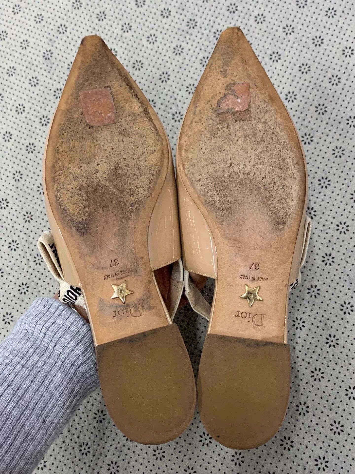 Dior Dior Nude Pink Patent Leather Flat 37 Size US 6 / IT 36 - 4 Thumbnail