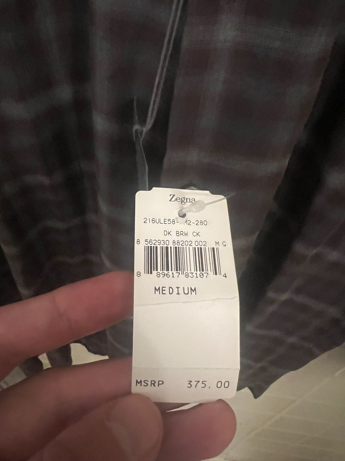 Ermenegildo Zegna Ermenegildo Zegna Check Button Up Shirt M Size US M / EU 48-50 / 2 - 5 Thumbnail