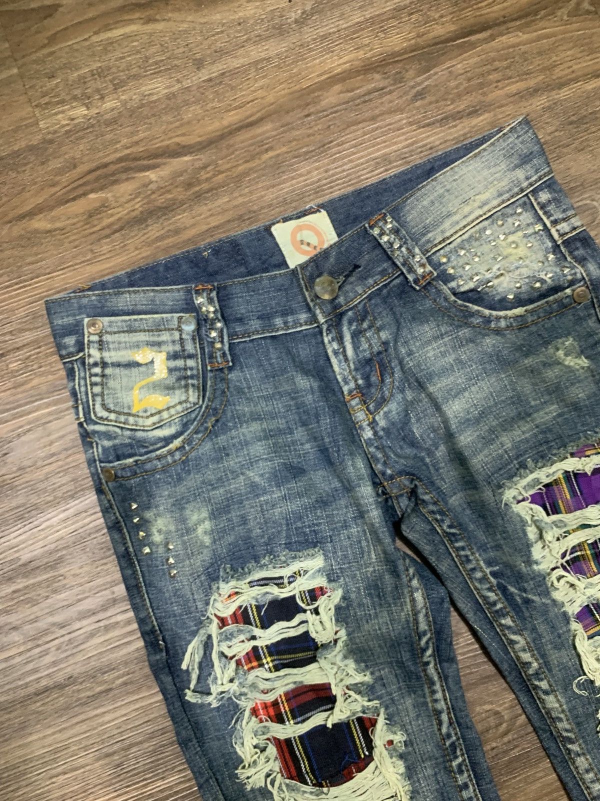 Japanese Brand Japanese SM Flared Distressed Denim Kapital style Long Pants Size US 27 - 4 Thumbnail