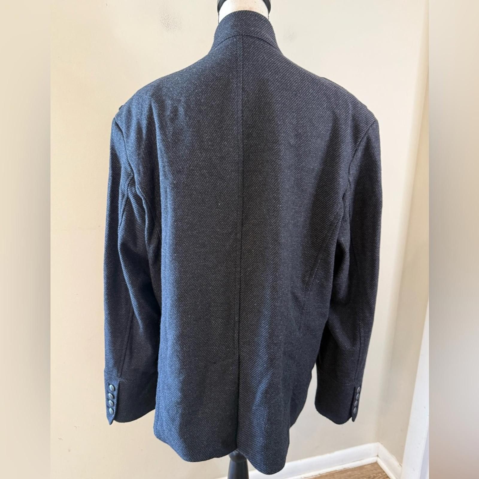 Other Kenneth Cole wool blend gray coat pockets SZ 44” XL Size US XL / EU 56 / 4 - 3 Thumbnail