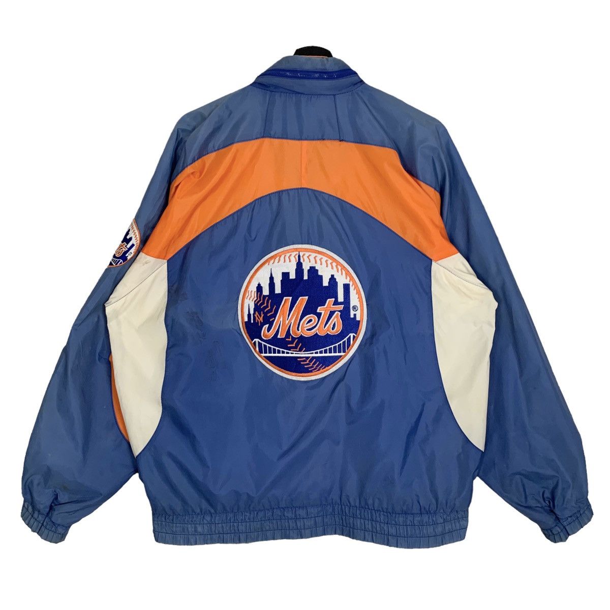 MLB × Vintage New York Mets Majestic Zip Up Windbreaker XL #56