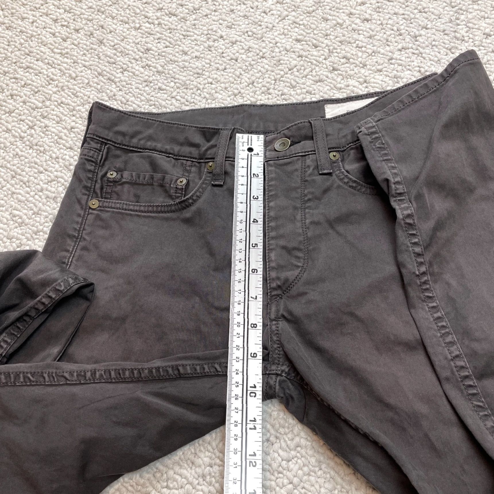 Rag & Bone Rag & Bone Jeans Mens 29 Dark Gray Extra Slim Fit 1 Skinny Pants Slacks 30x32 Size US 29 - 4 Thumbnail