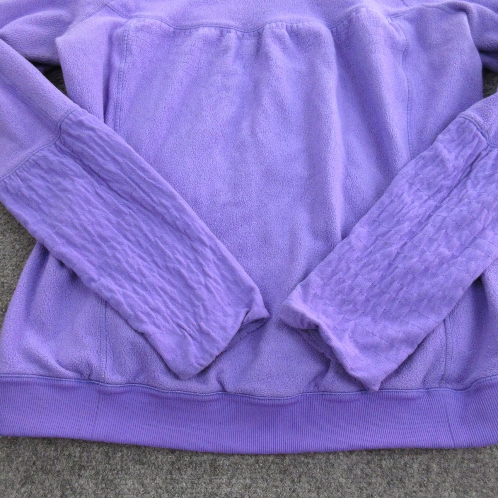 Lululemon Lululemon Hoodie Womens Small Purple Fleece Pullover Thumbholes Quilted Sleeve Size S / US 4 / IT 40 - 6 Thumbnail