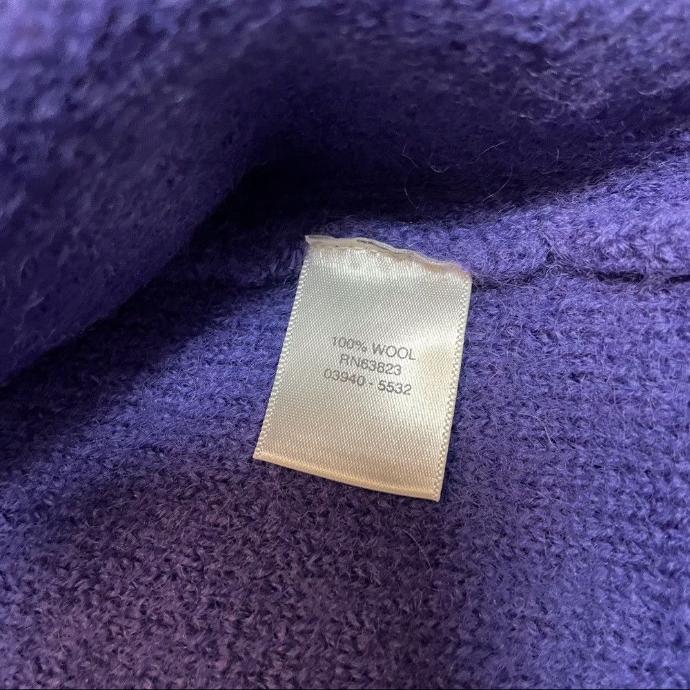 Other NWT New Christopher & Banks Purple Wool Jacket 3/4 Sleeve S Size M / US 6-8 / IT 42-44 - 8 Thumbnail