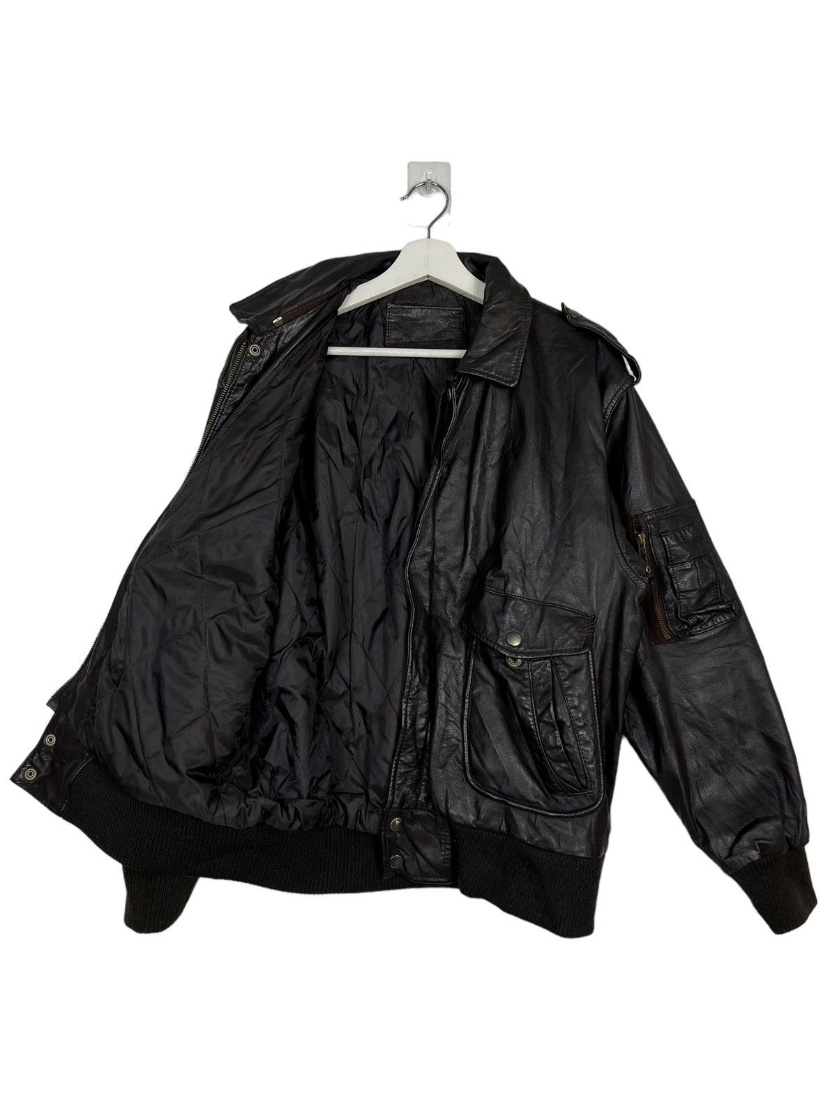 Japanese Brand 🔥 VINTAGE 60s COWHIDE AVIATOR LEATHER JACKET Size US M / EU 48-50 / 2 - 9 Thumbnail