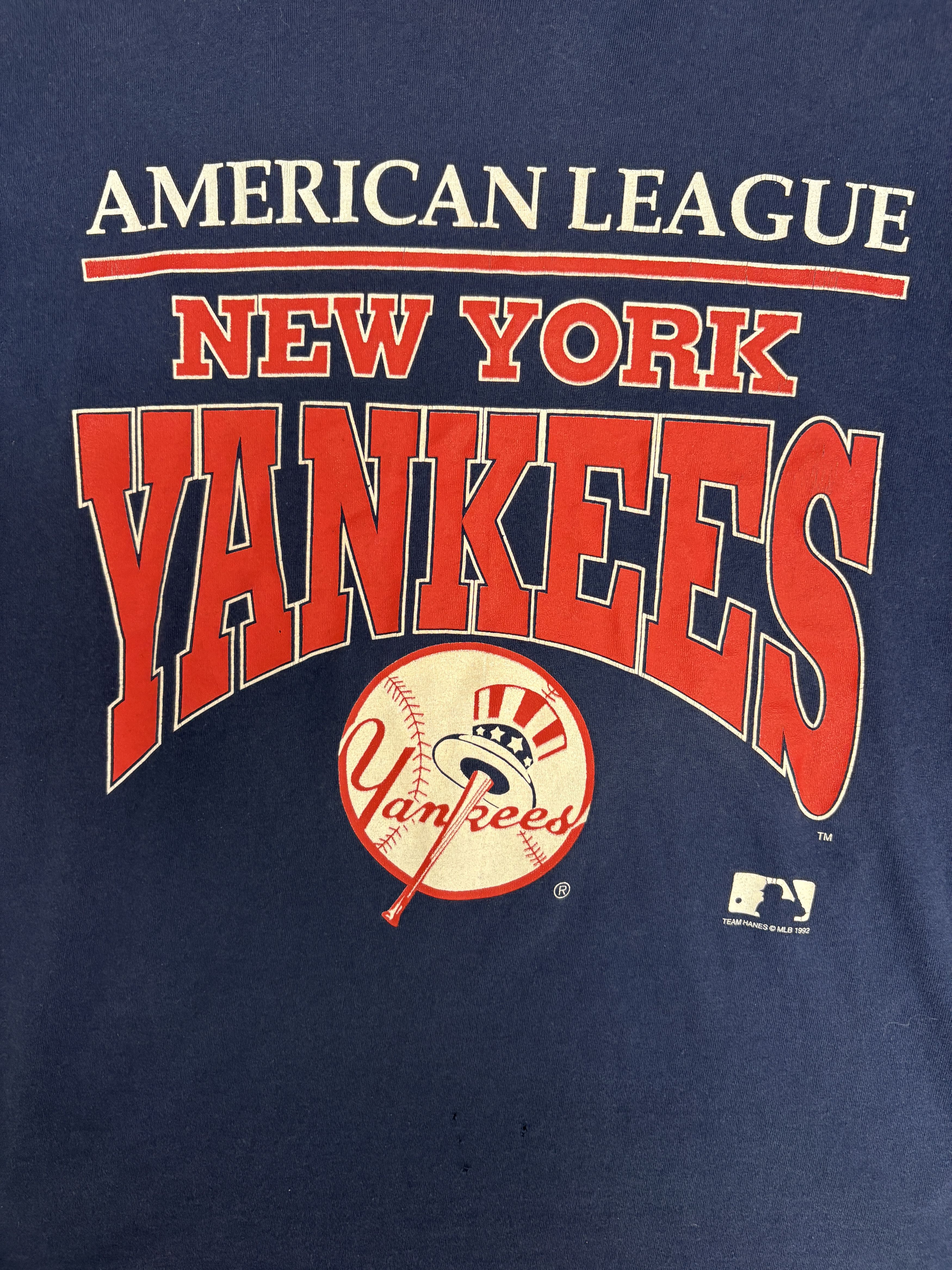 Vintage New York Yankees Vintage Blue T-Shirt Tee Size US XL / EU 56 / 4 - 2 Thumbnail