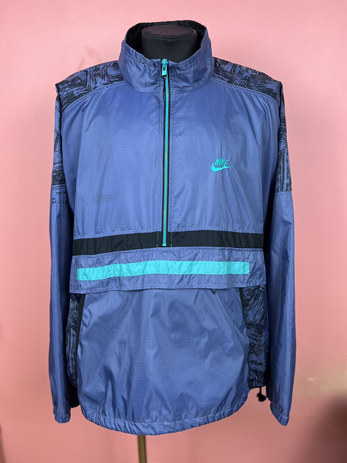 Nike vintage anorak jacket rare logo y2k style