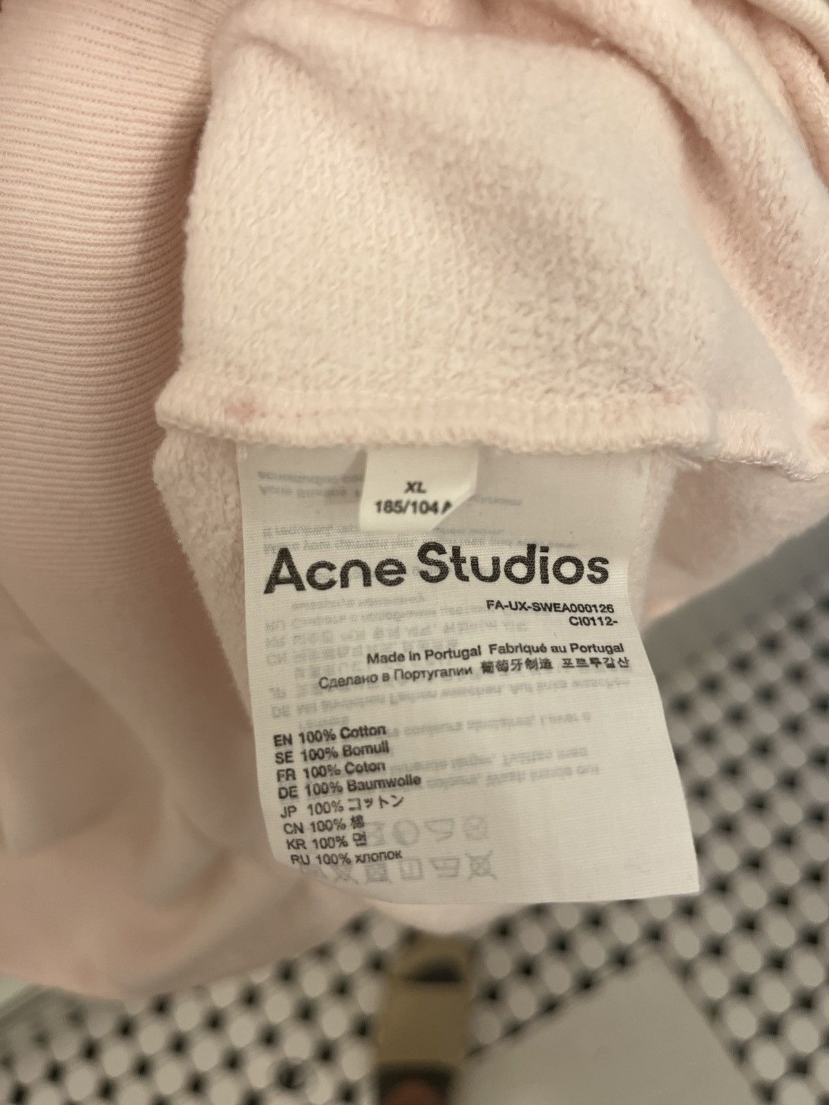 Acne Studios Acne Studios Pink Sweatshirt 52 Size US L / EU 52-54 / 3 - 4 Thumbnail