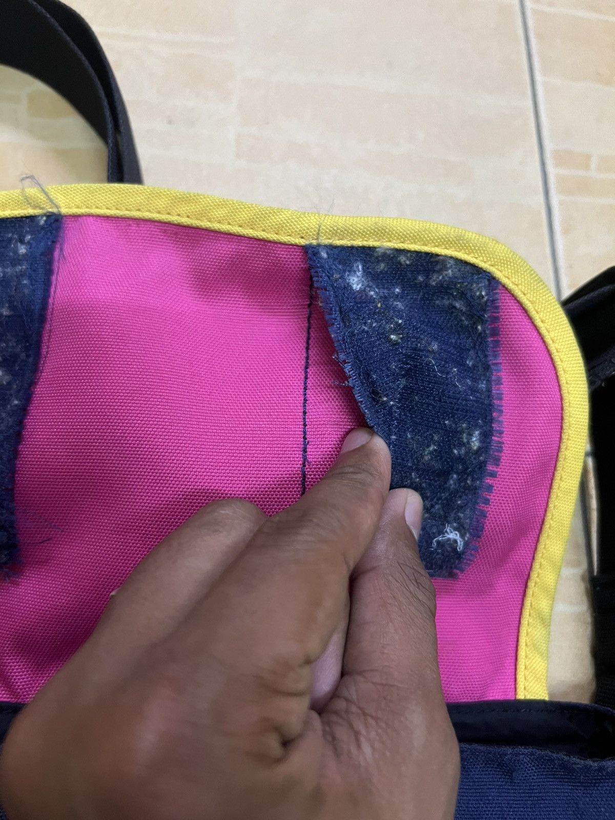 Japanese Brand MEI Japan Multicolor Violet Label Sling Bag Size ONE SIZE - 9 Thumbnail