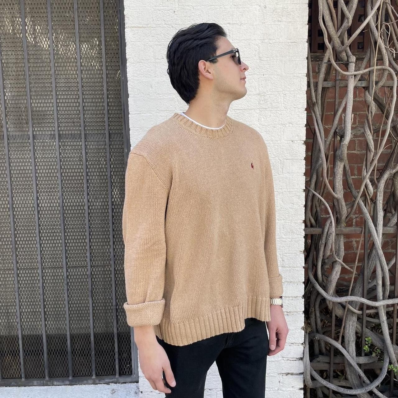 Polo Ralph Lauren Vintage polo Ralph Lauren men’s tan 100% cotton sweater XXL Size US XXL / EU 58 / 5 - 6 Thumbnail