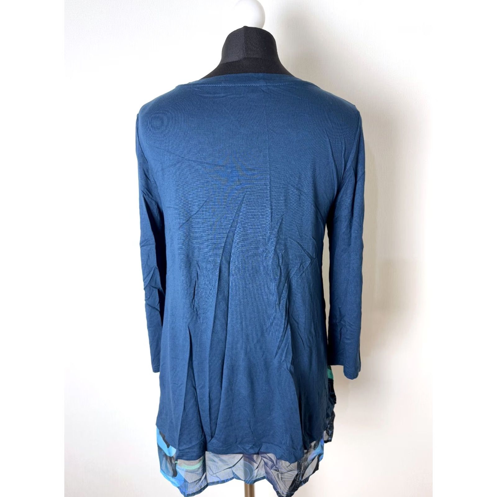 Desigual Desigual Shirt Womens L Blue Tunic Crew Neck 100% genuine Item’s specifics Decade - Mens/Womens Size L / US 10 / IT 46 - 3 Thumbnail