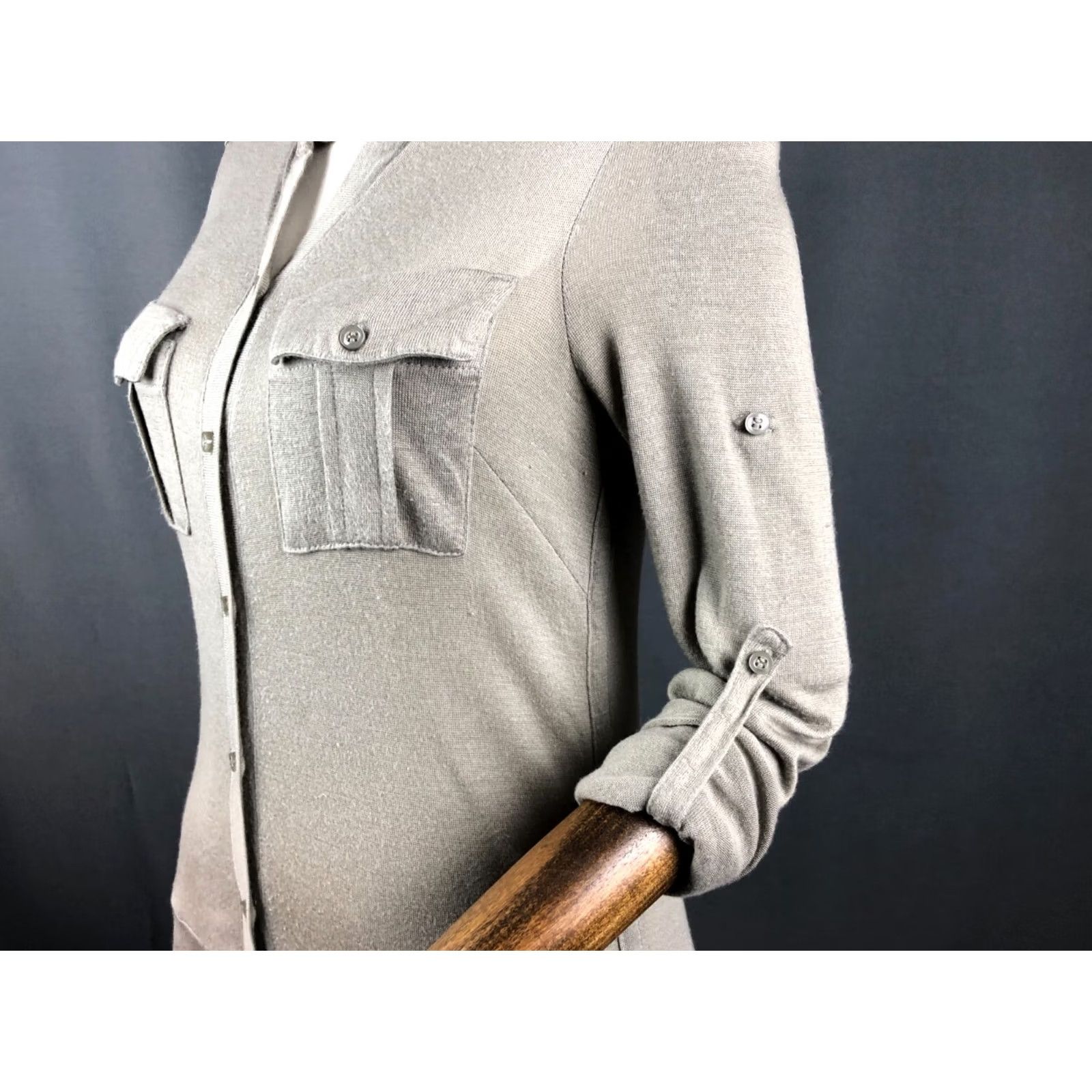 Zadig & Voltaire Zadig & Voltaire Dress Wool Gray Women Size 2 Size XS / US 0-2 / IT 36-38 - 7 Thumbnail