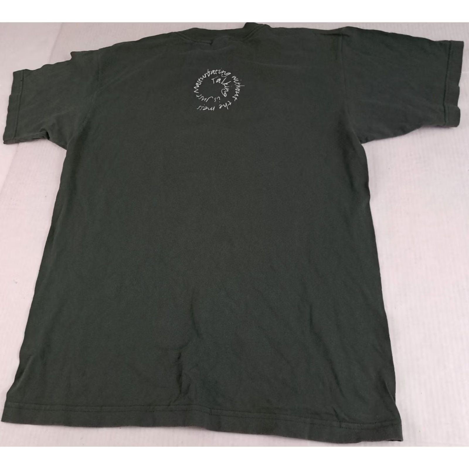 Vintage VINTAGE Our Lady Peace T-Shirt Murina Canvas Graphic Print Crew Neck Short Sleeve Olive L Unisex Adults 1990s Music USA Size US L / EU 52-54 / 3 - 7 Thumbnail