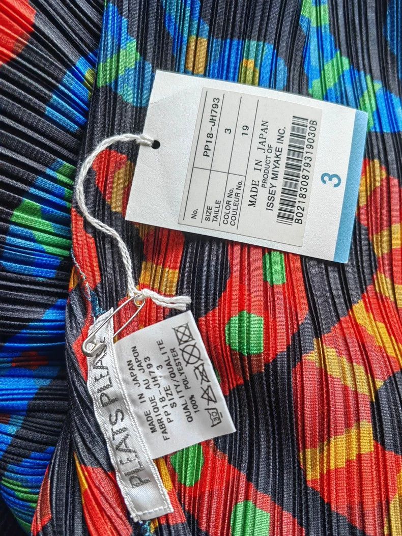 Issey Miyake Issey Miyake size:3 Orange and blue striped pleated little Size XS / US 0-2 / IT 36-38 - 2 Thumbnail