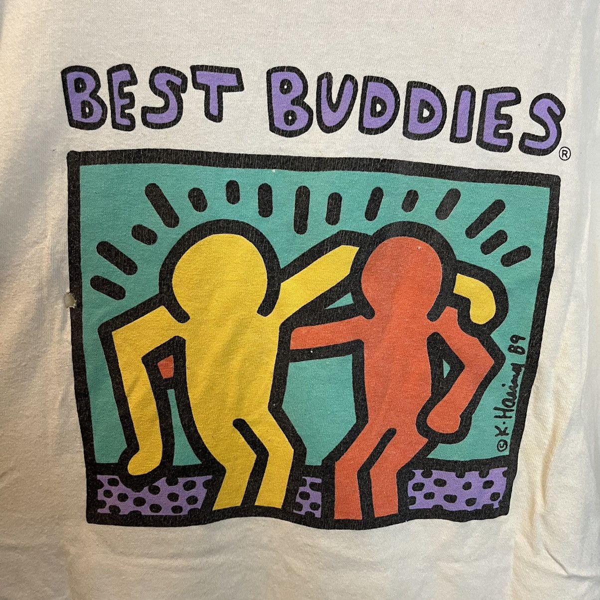 Arts & Science 00's Keith Harring Best Buddies Art Shirt Size US L / EU 52-54 / 3 - 11 Thumbnail