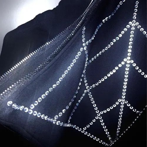 Designer × Vintage Y2K Fashion Hoodie Rhinestones Size US M / EU 48-50 / 2 - 2 Thumbnail