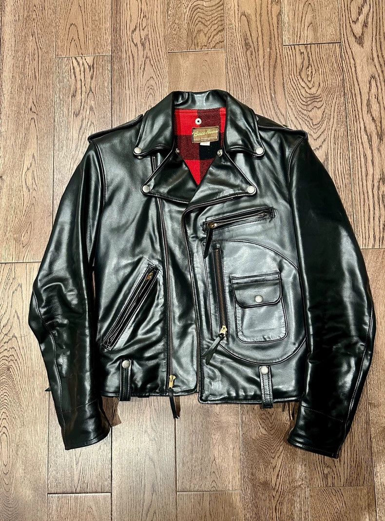 Real McCOY'S BUCO J21 Black Leather Jacket- DMC